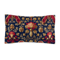 Decorative Microfiber Pillow Sham with Elegant Floral Design