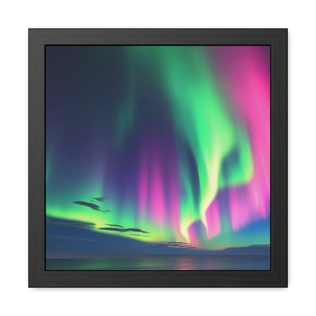 Stunning Northern Lights Framed Poster