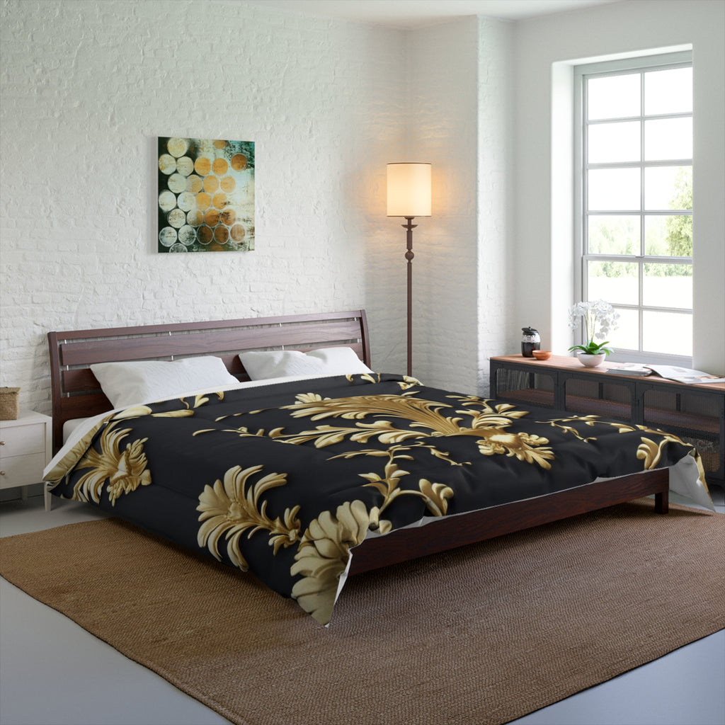 Luxurious Floral Comforter, Bohemian Bedroom Decor, Weddings, and Anniversaries.