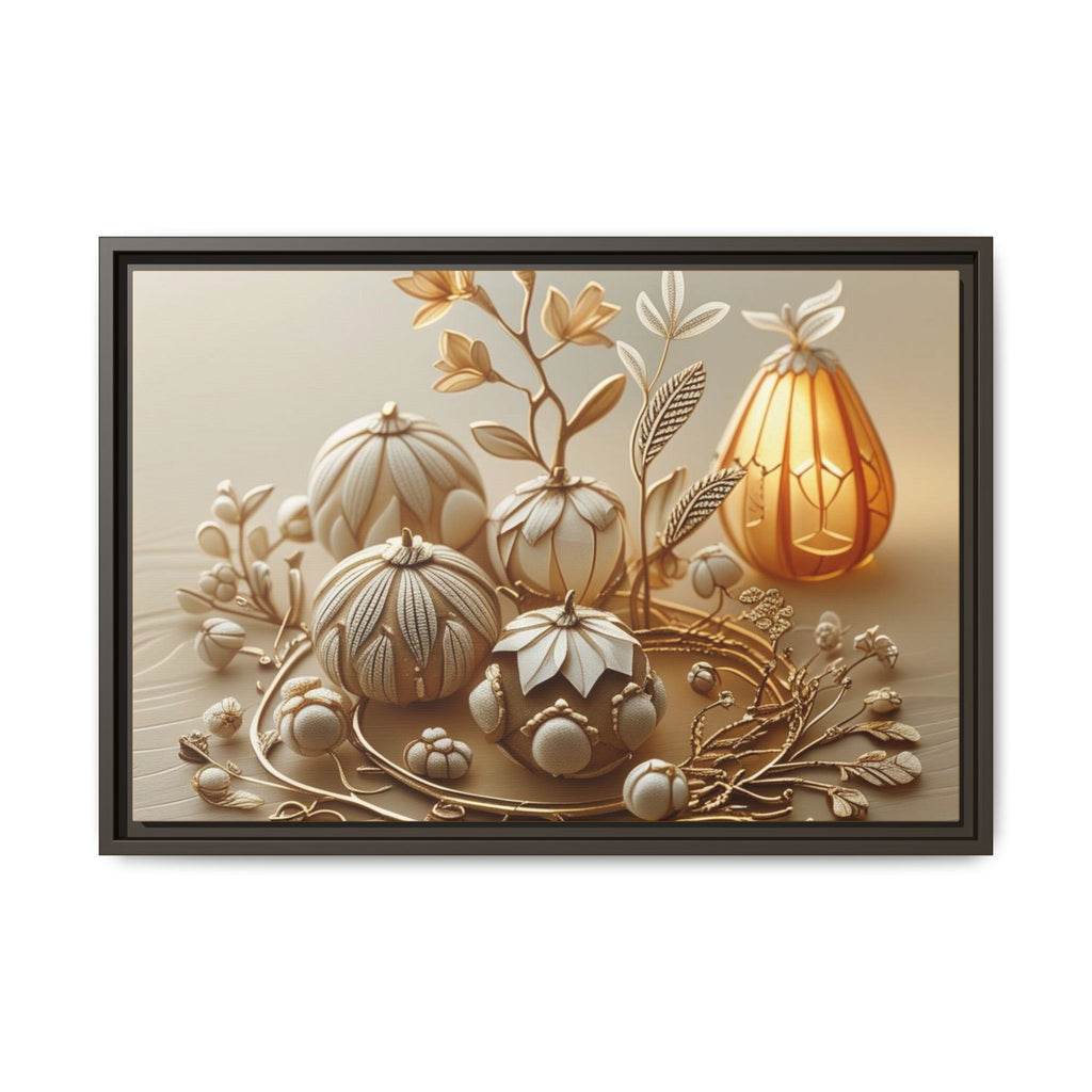 Autumn Framed Canvas Art,Thanksgiving Wall Art