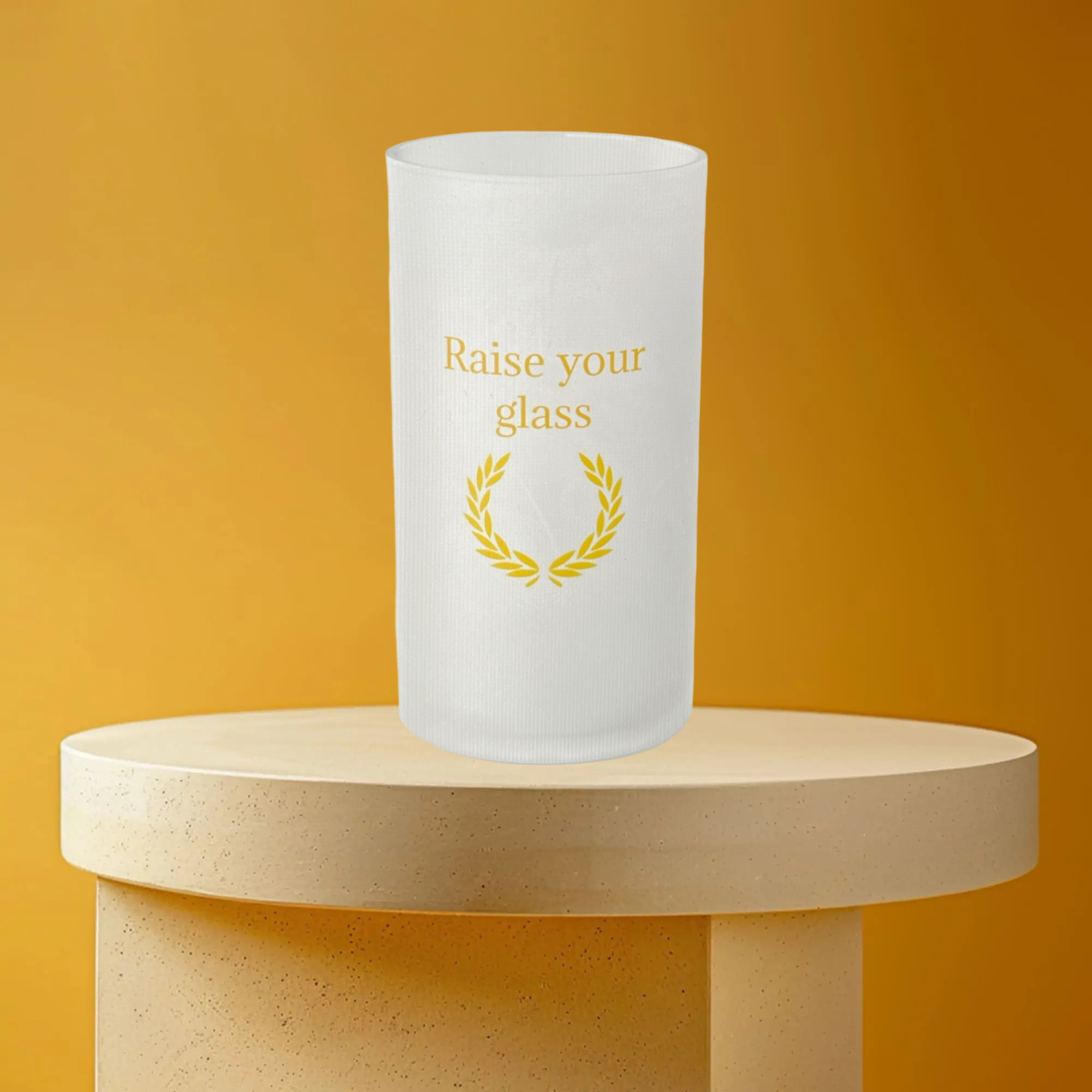 Beer Mug Gift for Beer Lovers - Frosted Glass Design